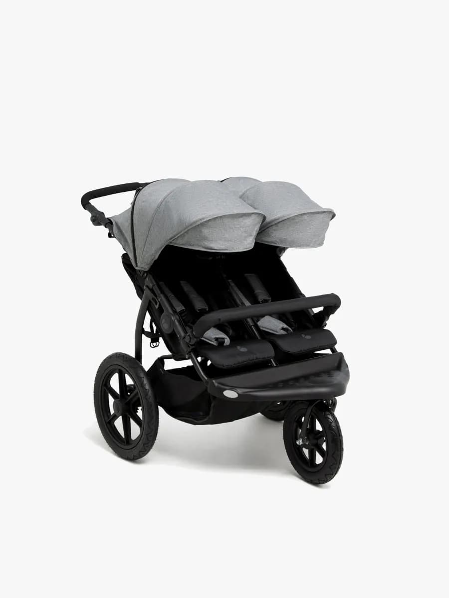 Beemoo Activity Twin Syskonvagn, Black/Dark Grey