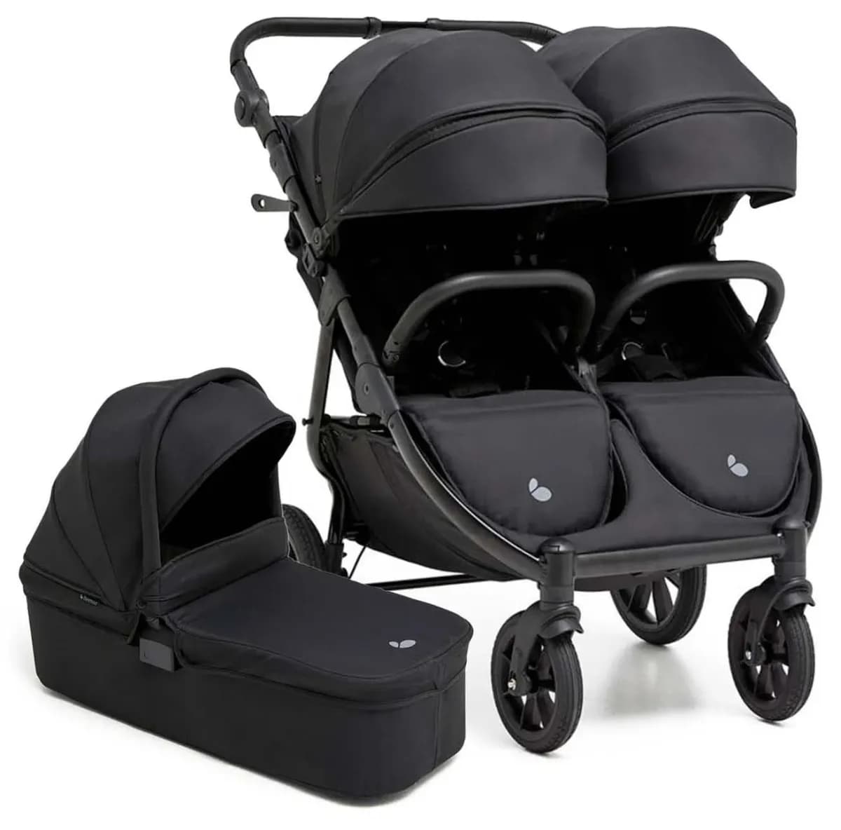 Beemoo BFF60 2 Syskonvagn Inkl. Liggdel, Night Black