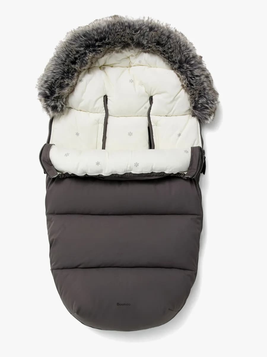 Beemoo Brisk Vinteråkpåse, Grey/Snowflake