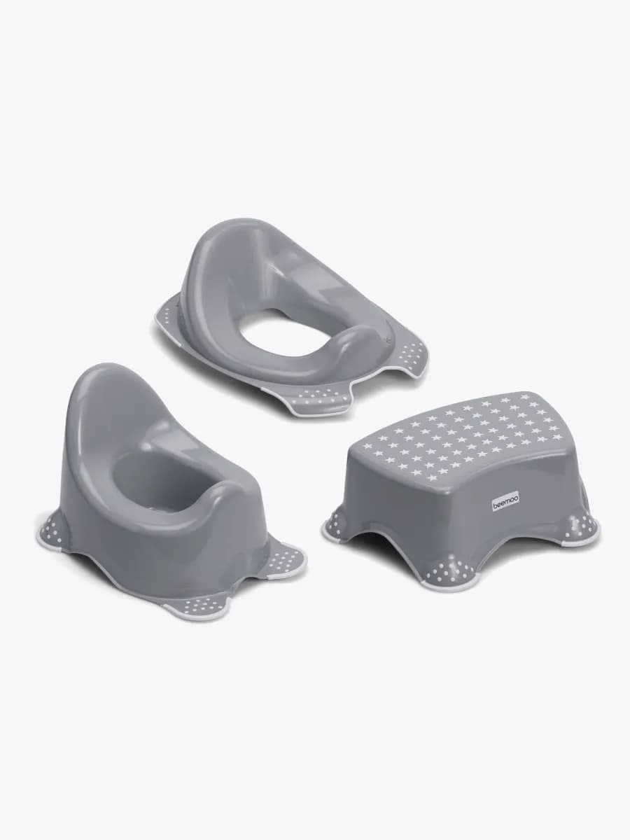 Beemoo CARE Anti-Slip Potta, Toalettsits &  Pall, Grey