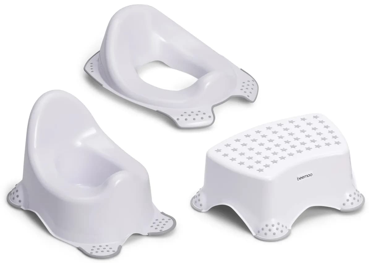 Beemoo CARE Anti-Slip Potta, Toalettsits &  Pall, White
