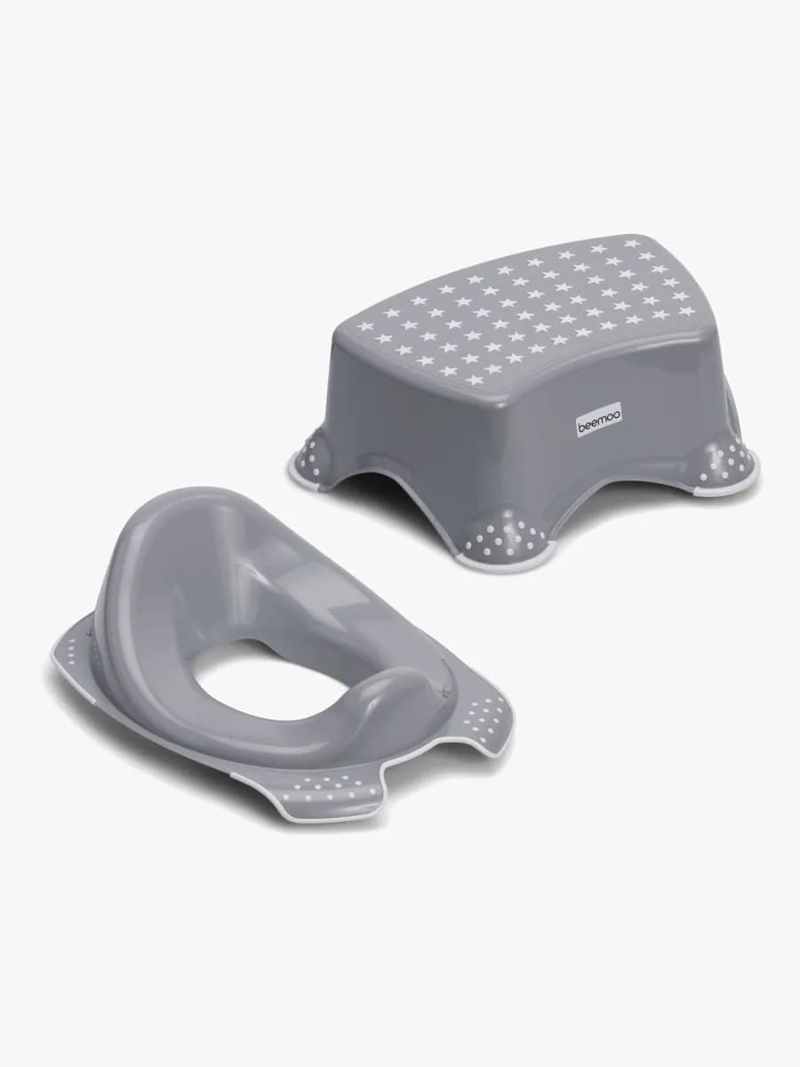 Beemoo CARE Anti-Slip Toalettsits &  Pall, Grey