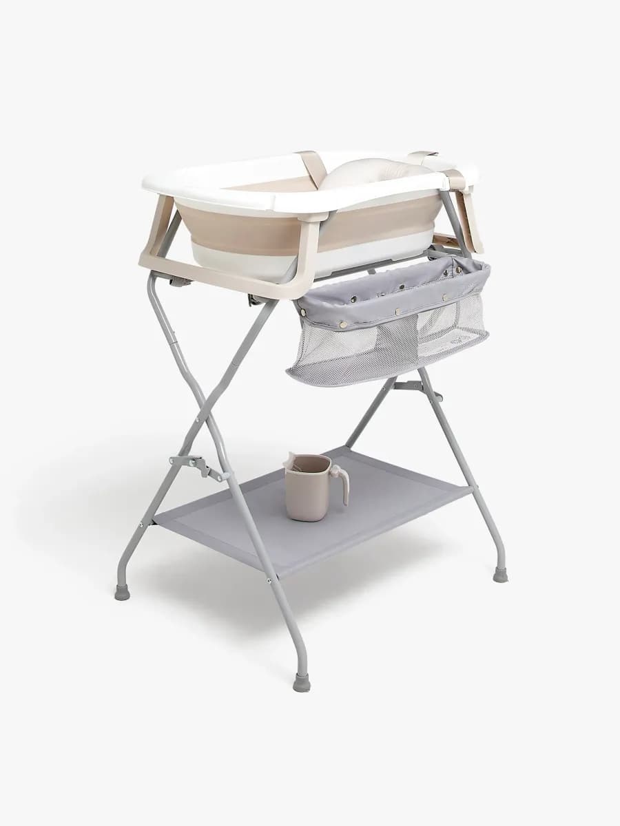 Beemoo CARE Assist Badbalja Inkl. Badstöd, Badstativ &  Sköljkanna, Beige