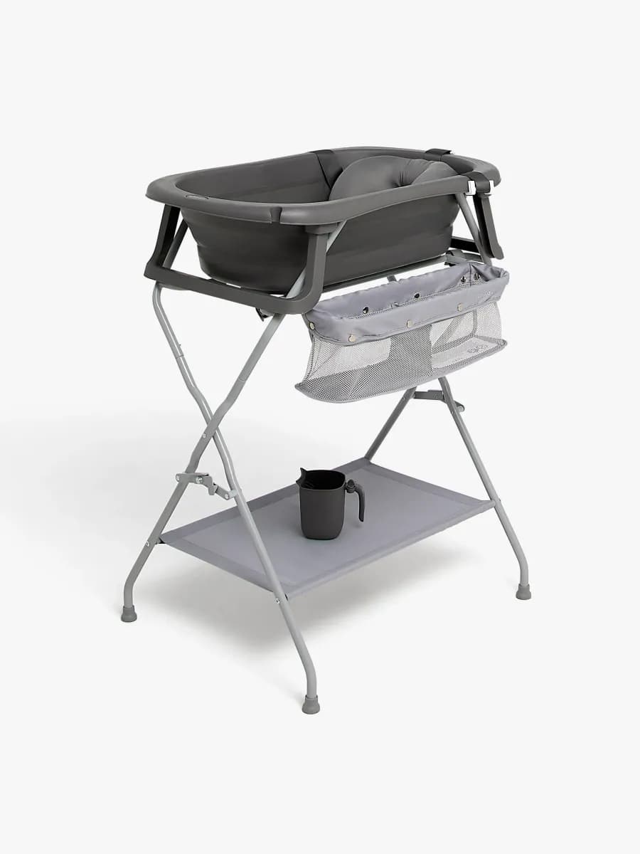 Beemoo CARE Assist Badbalja inkl. Badstöd, Badstativ &  Sköljkanna, Deep Grey