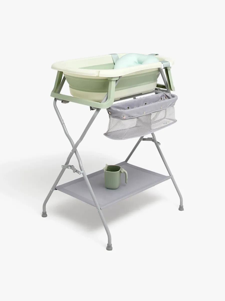 Beemoo CARE Assist Badbalja Inkl. Badstöd, Badstativ &  Sköljkanna, Soft Green
