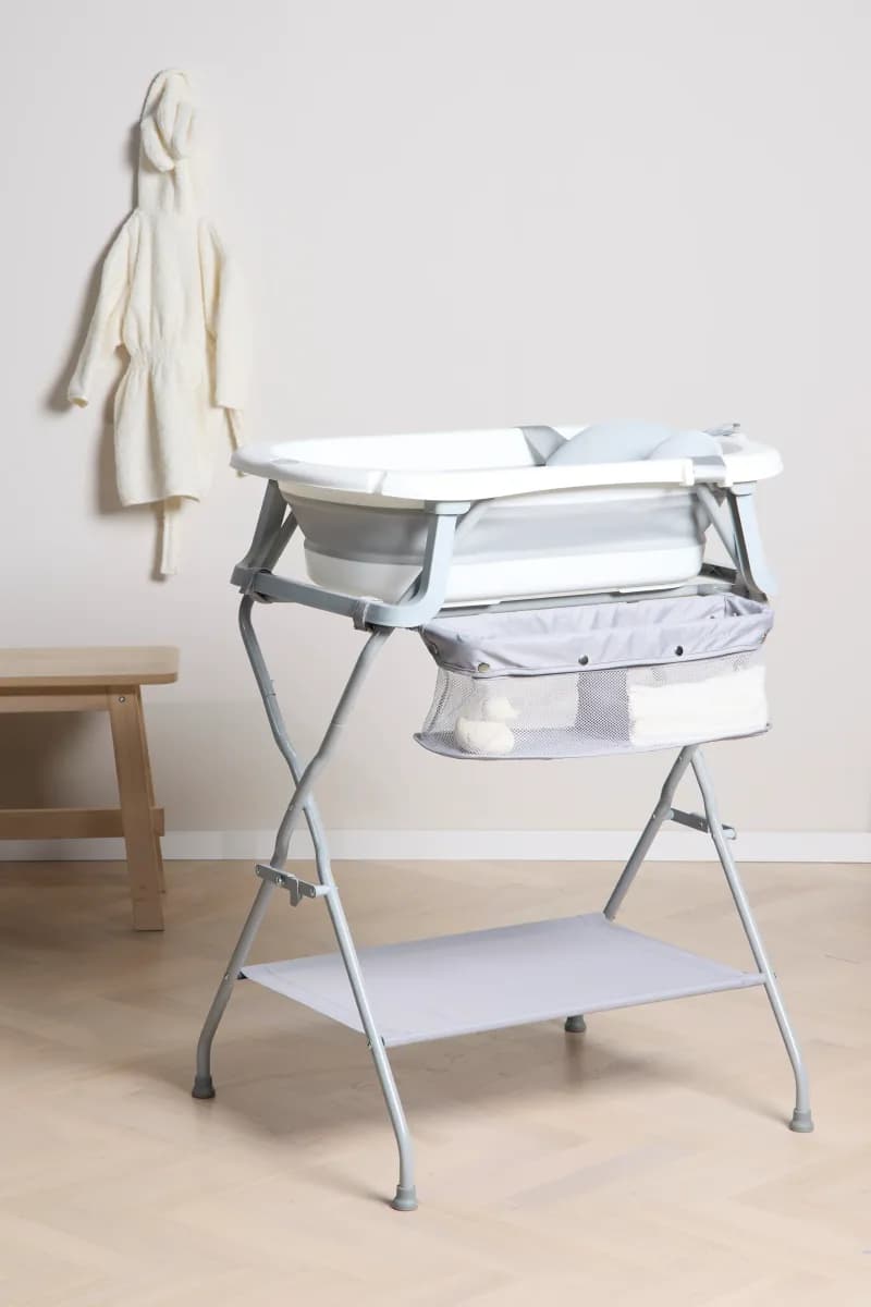 Beemoo CARE Assist Badbalja inkl. Badstöd och Badstativ, White/Grey