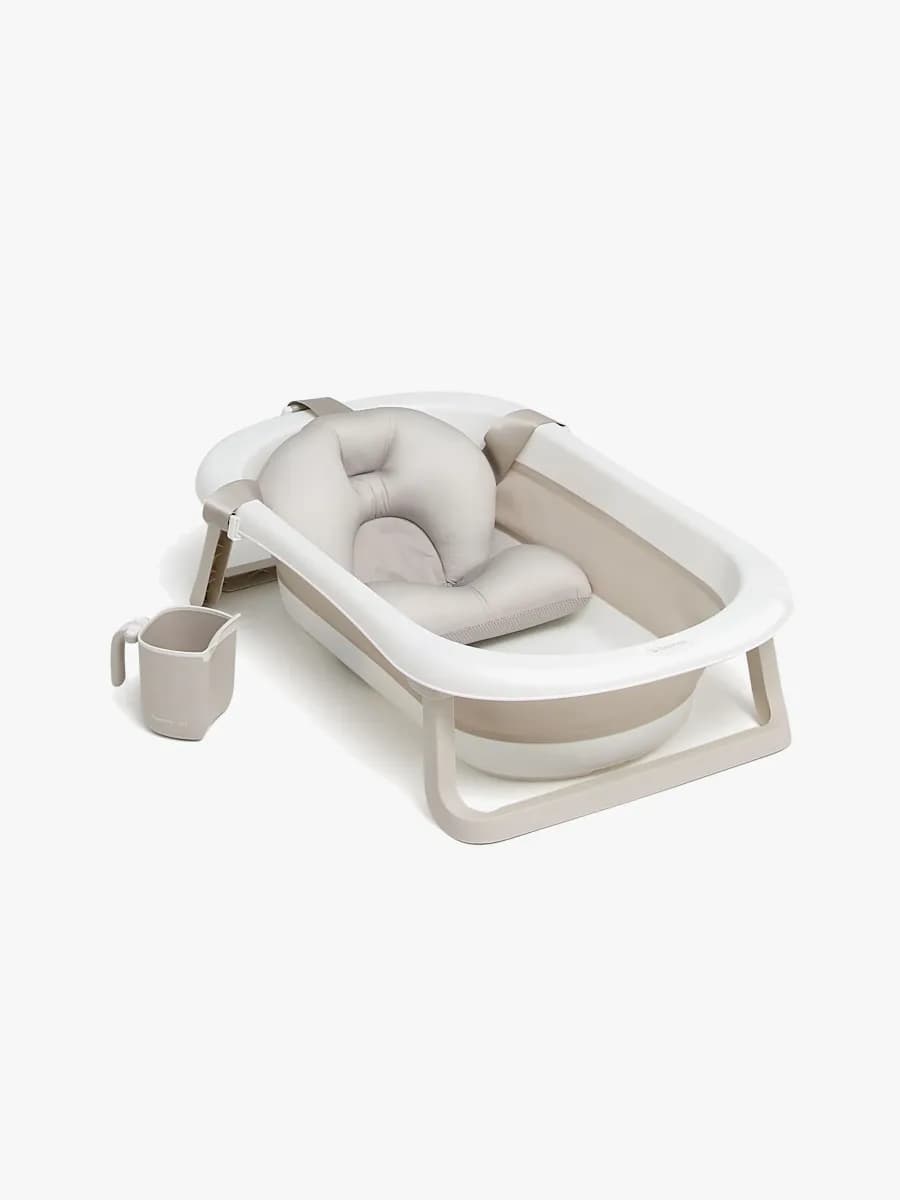 Beemoo CARE Assist Badbalja inkl. Badstöd &  Sköljkanna, Beige