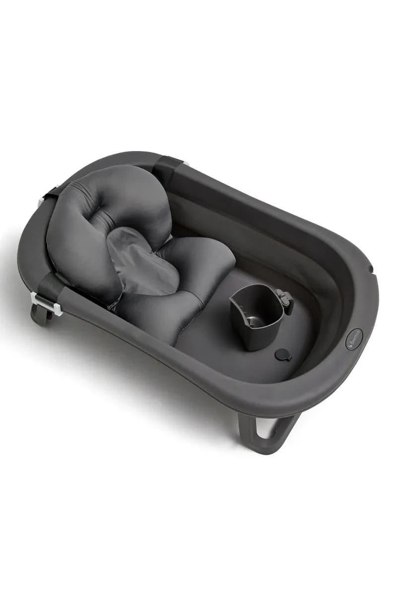 Beemoo CARE Assist Badbalja inkl. Badstöd &  Sköljkanna, Deep Grey