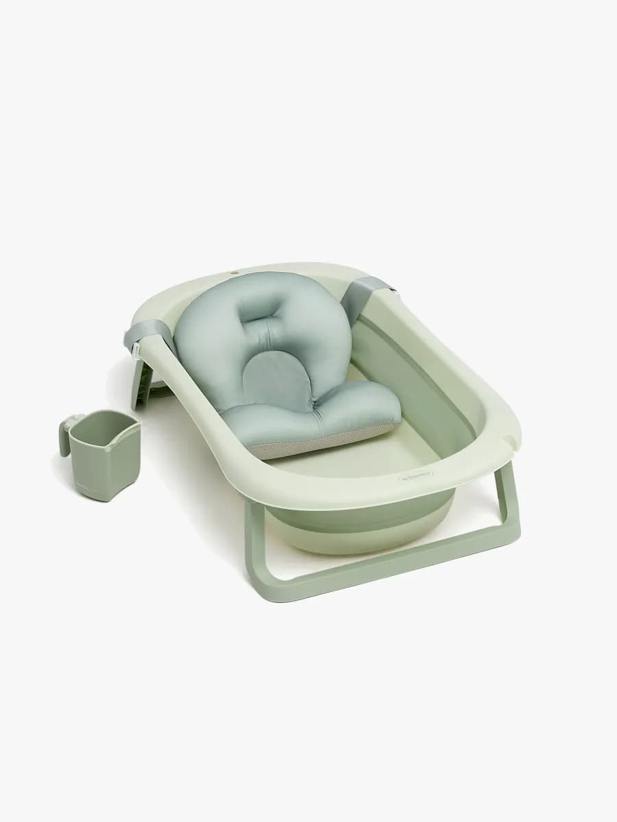 Beemoo CARE Assist Badbalja inkl. Badstöd &  Sköljkanna, Soft Green