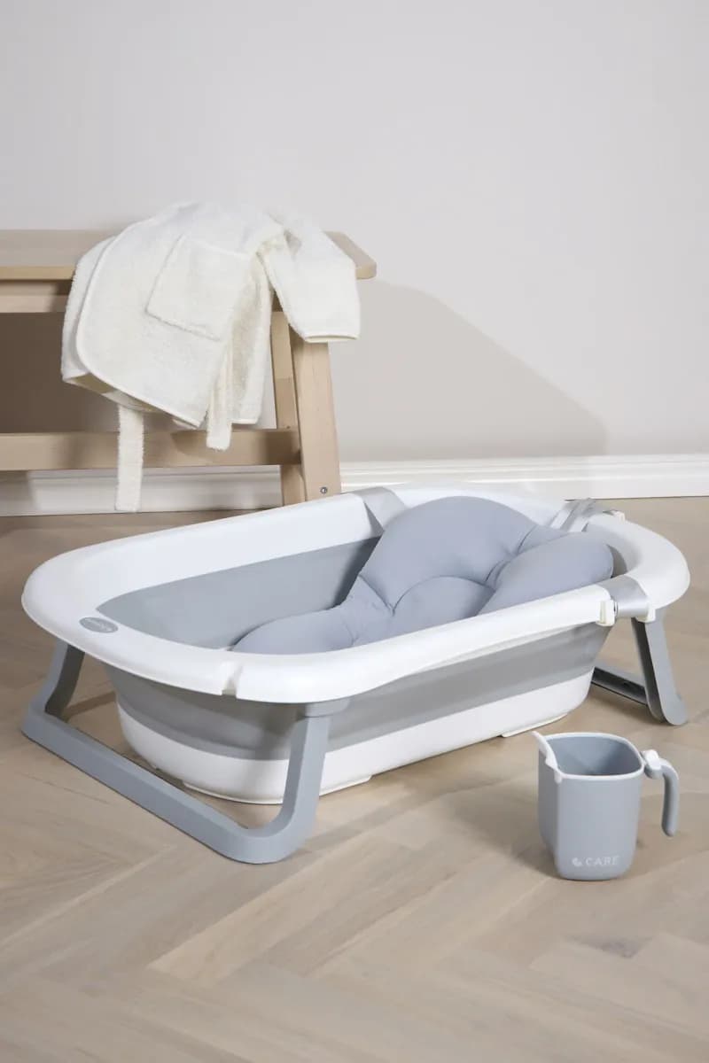Beemoo CARE Assist Badbalja inkl. Badstöd &  Sköljkanna, White/Grey - Bäst i test