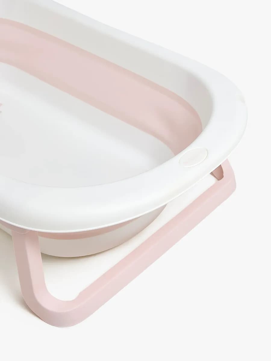 Beemoo CARE Assist Hopfällbar Badbalja, Pink/White - Bäst i test