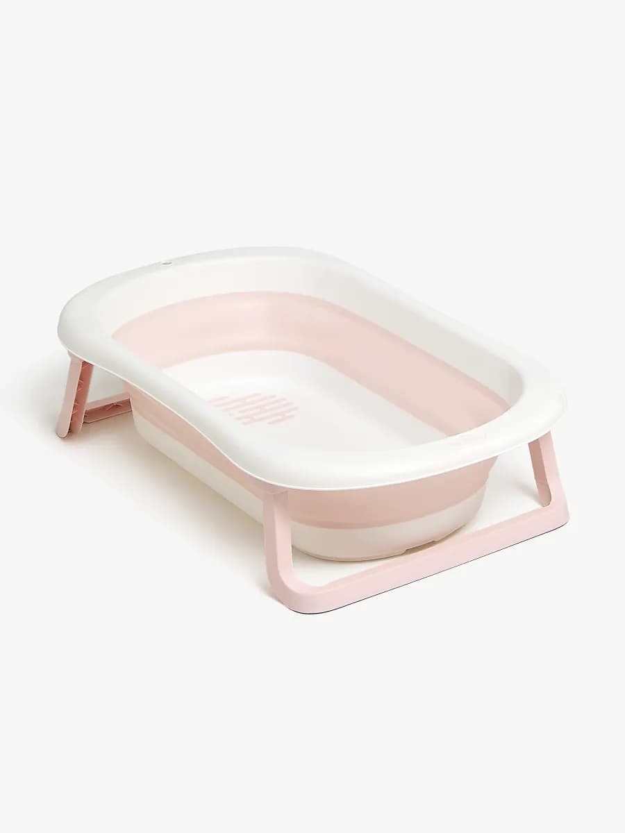 Beemoo CARE Assist Hopfällbar Badbalja, Pink/White - Bäst i test