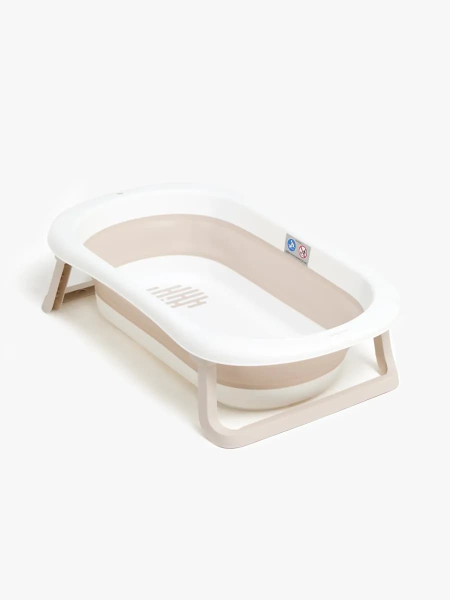 Beemoo CARE Assist Hopfällbar Badbalja, White/Beige - Bäst i test