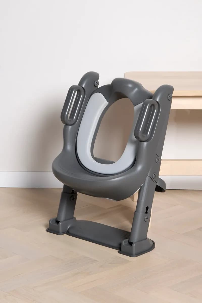 Beemoo CARE Assist Toalettsits med Stege, Deep Grey