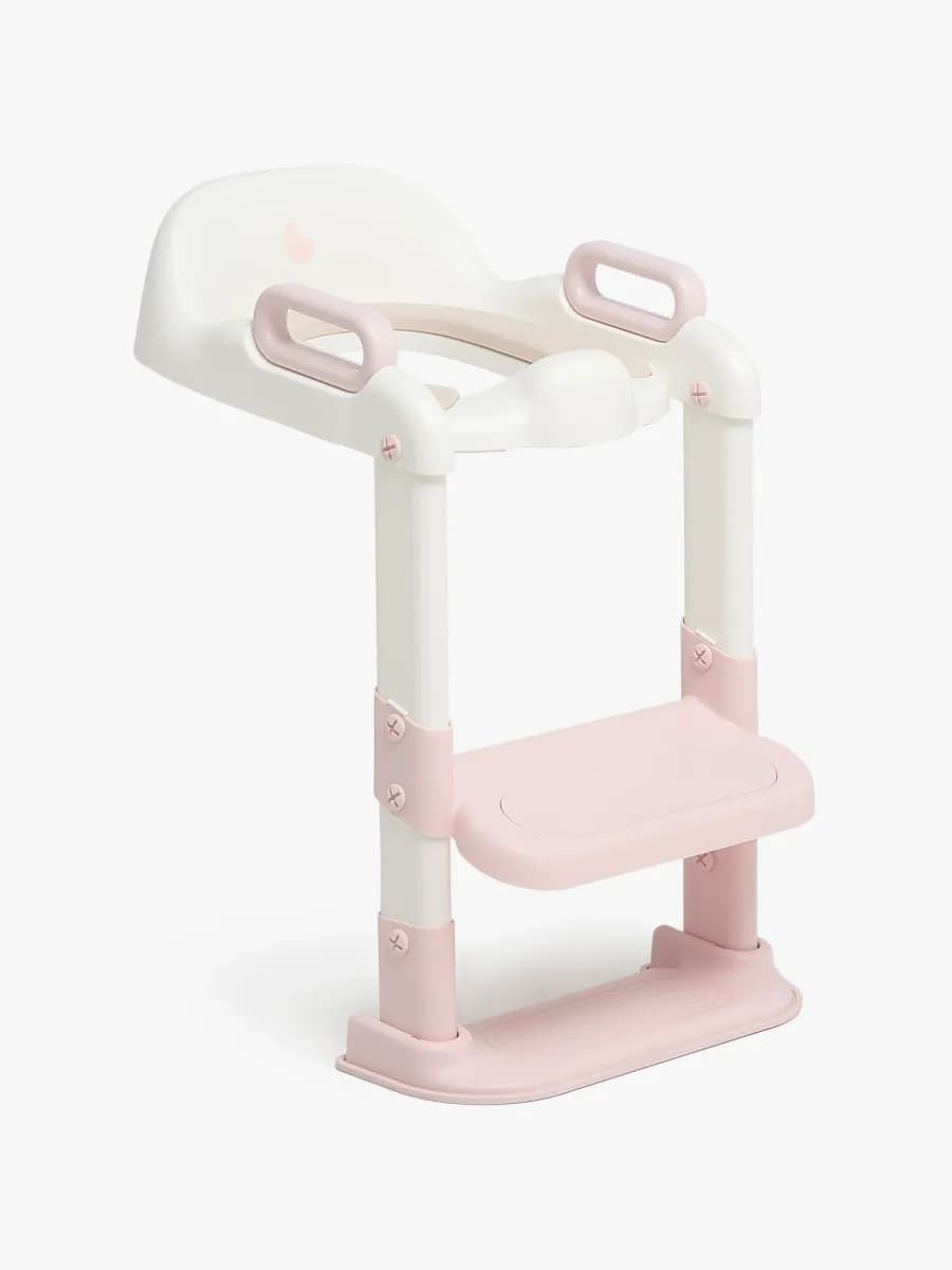 Beemoo CARE Assist Toalettsits med Stege, Pink