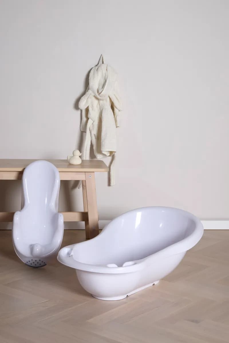 Beemoo CARE Badbalja med Badstöd, White