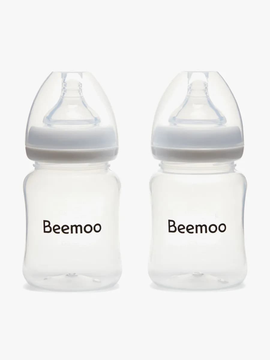Beemoo CARE Bröstmjölksflaska 180 ml 2-pack inkl. Dinapp