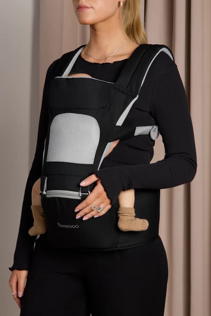 Beemoo CARE Carry Comfort Air 4-in-1 Bärsele &  Höftbärare, Black