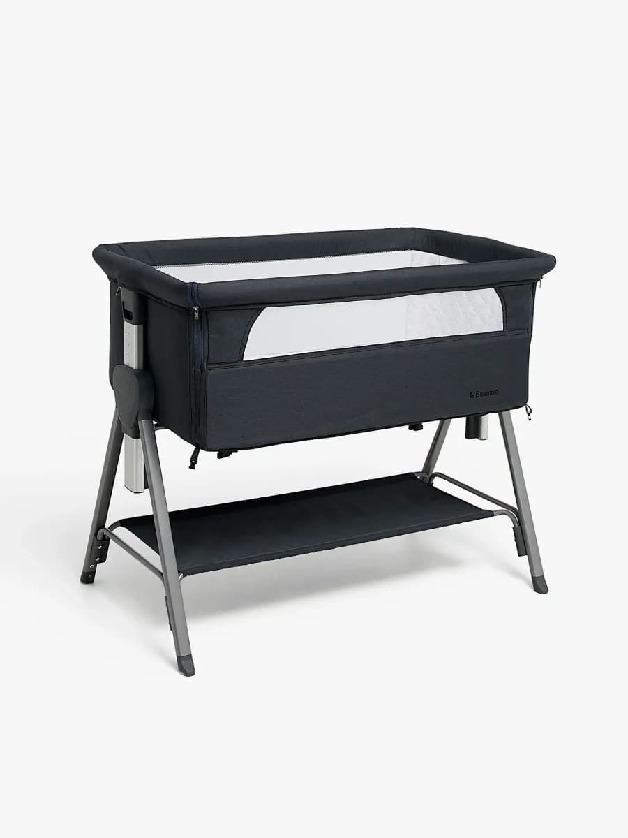 Beemoo CARE Every Bedside Crib, Deep Grey