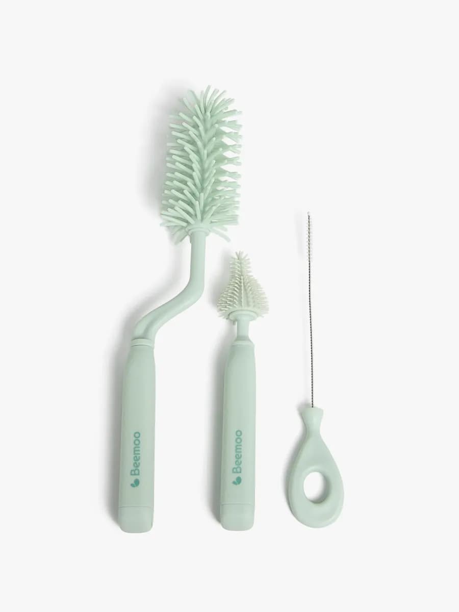 Beemoo CARE Flaskborstar Till Nappflaska, Soft Green
