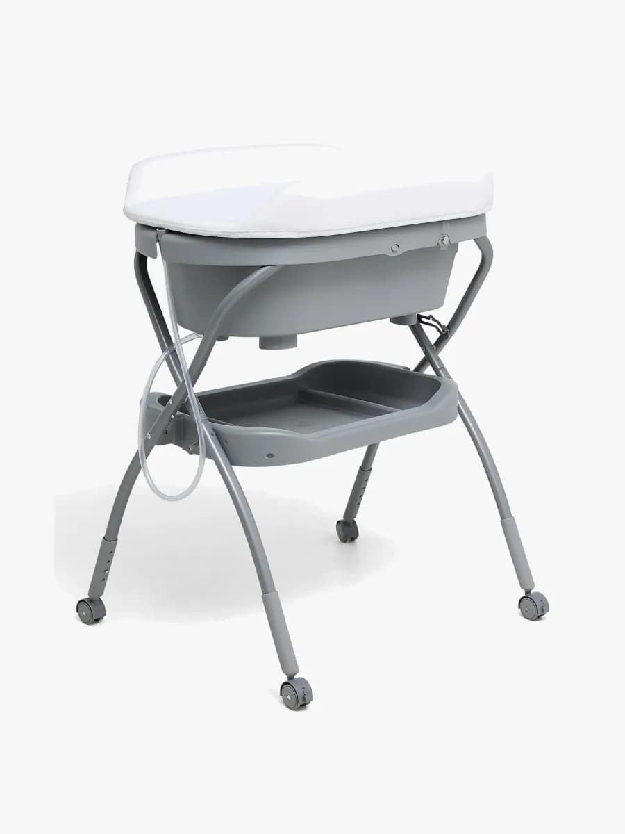 Beemoo CARE Flex Skötbord med Badbalja, Dark Grey