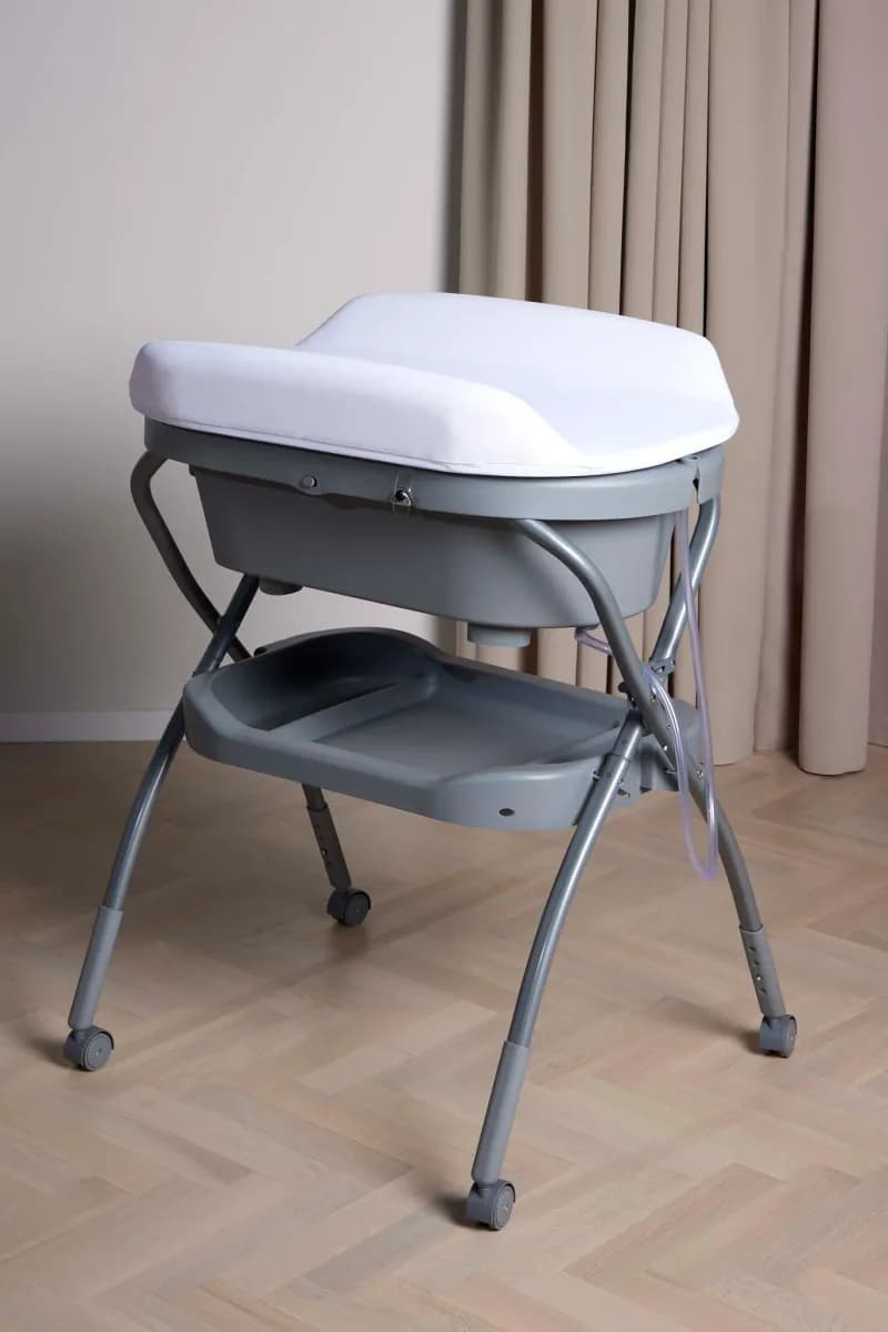 Beemoo CARE Flex Skötbord med Badbalja, Dark Grey