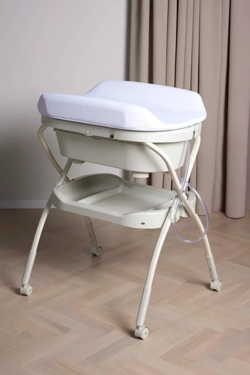Beemoo CARE Flex Skötbord med Badbalja, Soft Beige