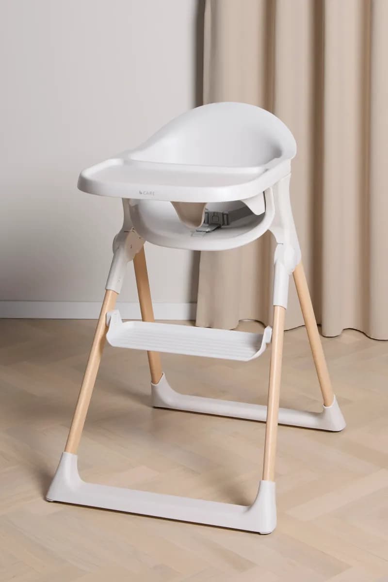 Beemoo CARE Harmony Barnmatstol, White/Wood