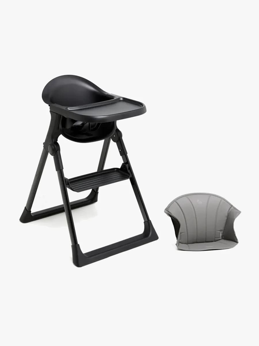 Beemoo CARE Harmony Matstol Inkl. Matstolsdyna, All Black/Grey
