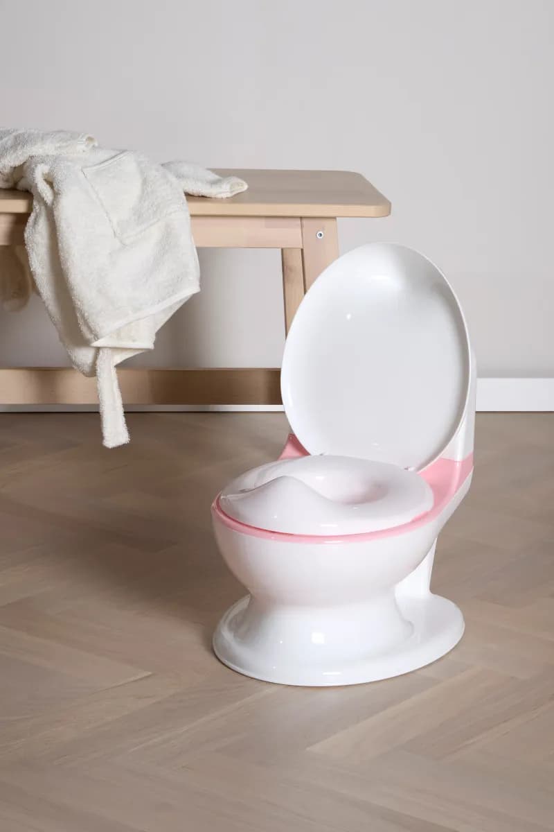 Beemoo CARE Toalettpotta med Ljud, White/Pink