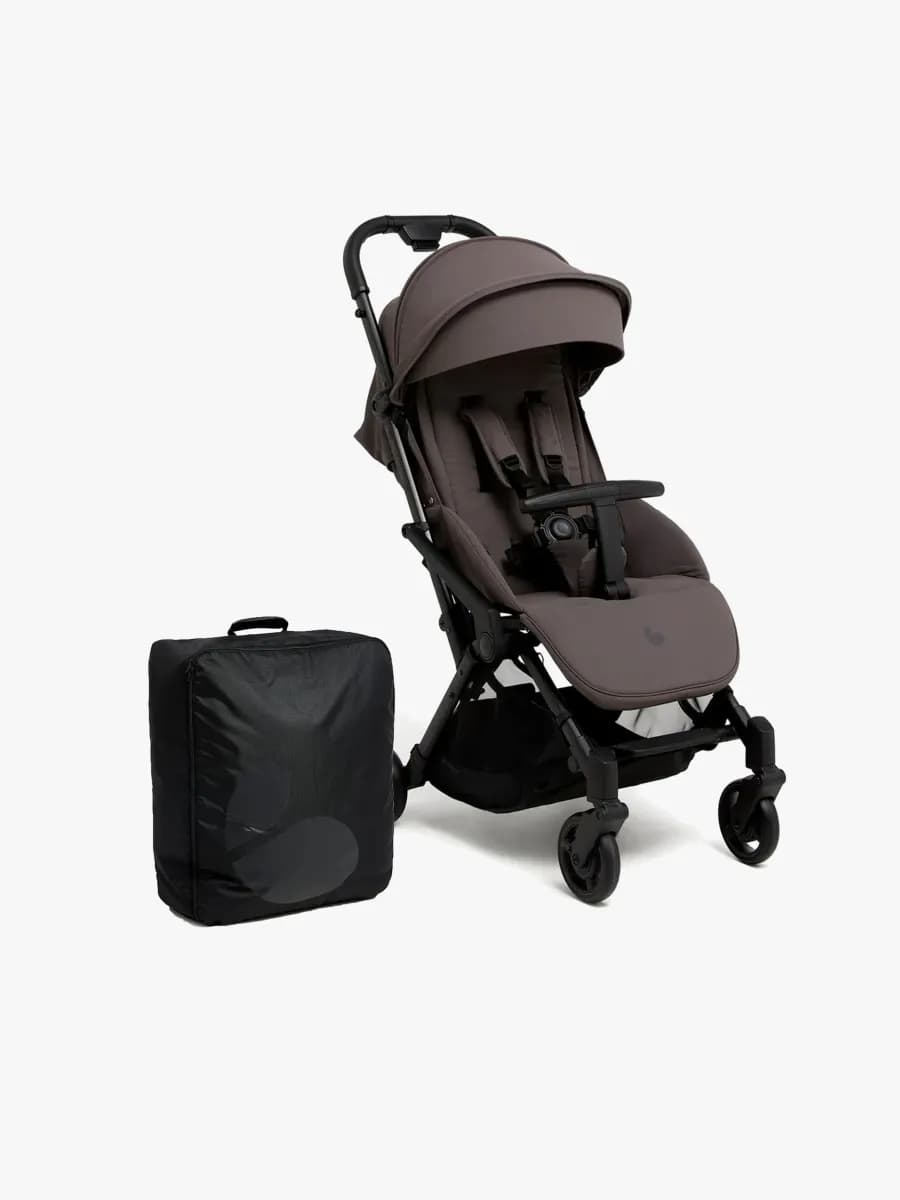 Beemoo Easy Fly Lux 4 Sulky Inkl. Padded Transportväska, Gull Grey