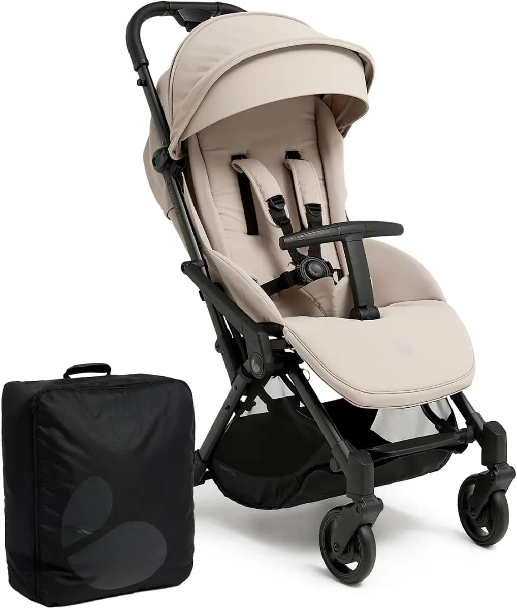Beemoo Easy Fly Lux 4 Sulky Inkl. Padded Transportväska, Sand Beige