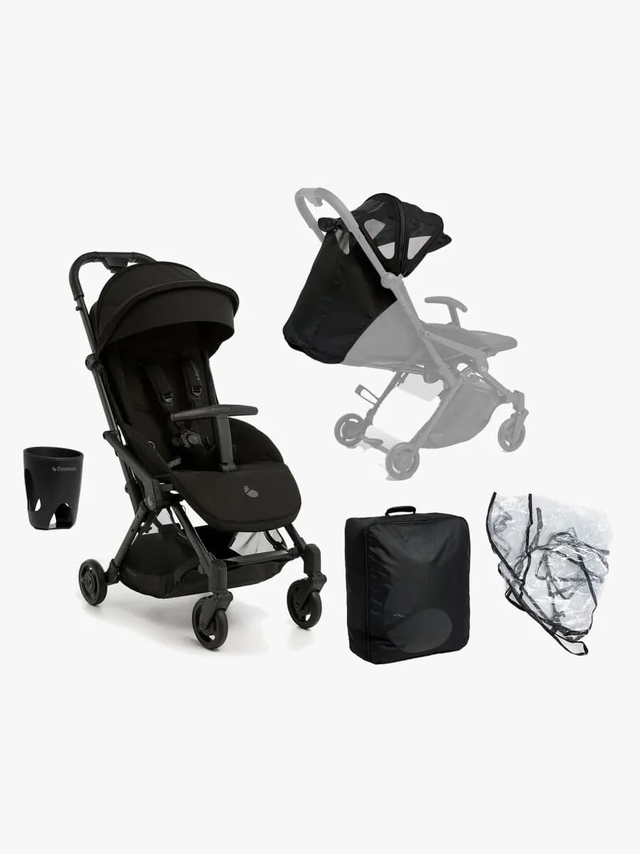 Beemoo Easy Fly Lux 4 Sulky Tillbehörspaket, Jet Black