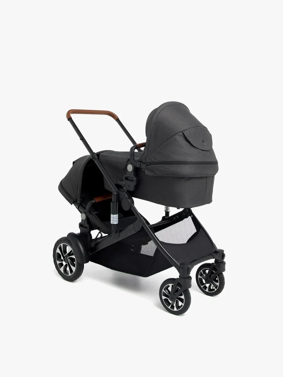 Beemoo Maxi 4 Twin Syskonvagn, Black/Black