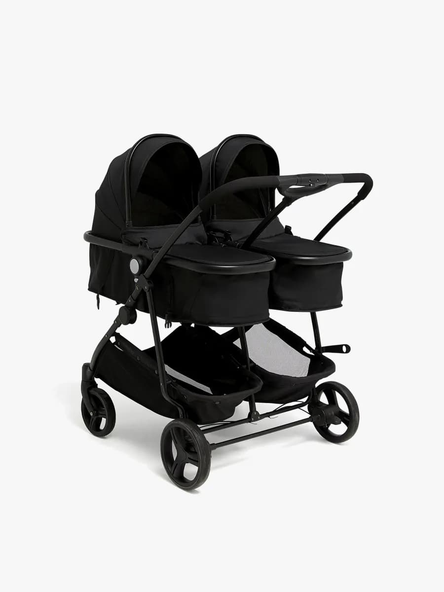 Beemoo Move Twin 2-in-1 Syskonvagn, Black