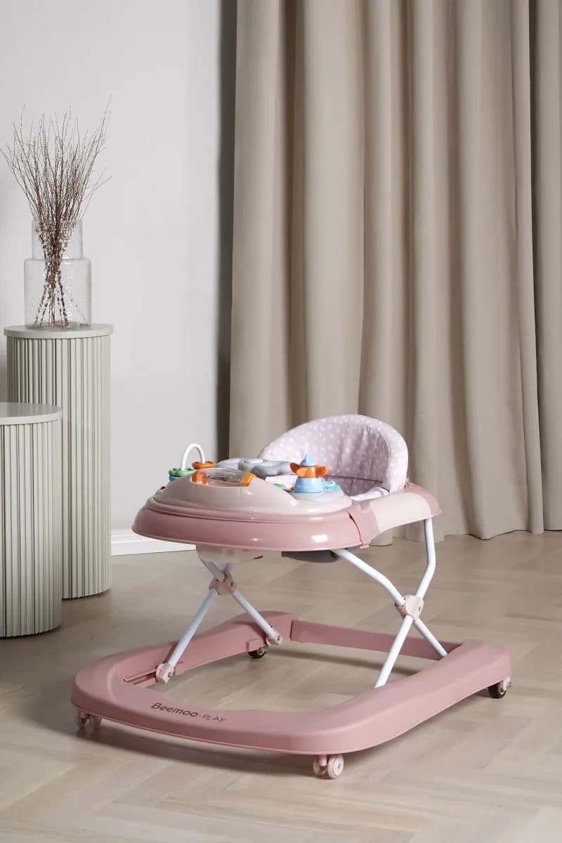 [[Beemoo PLAY Explore]] Lära-gå-stol, [[Blush Pink]]
