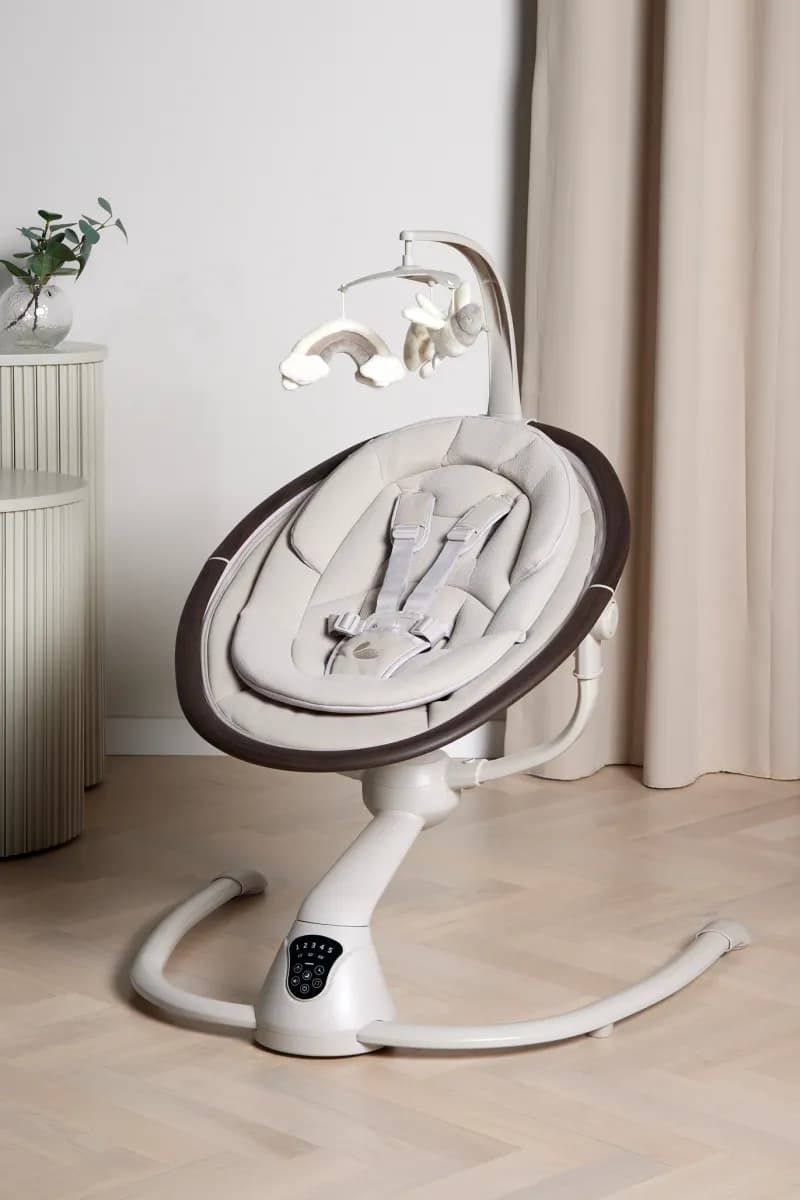 Beemoo PLAY Rocker 2 Babysitter, Sand/Wood
