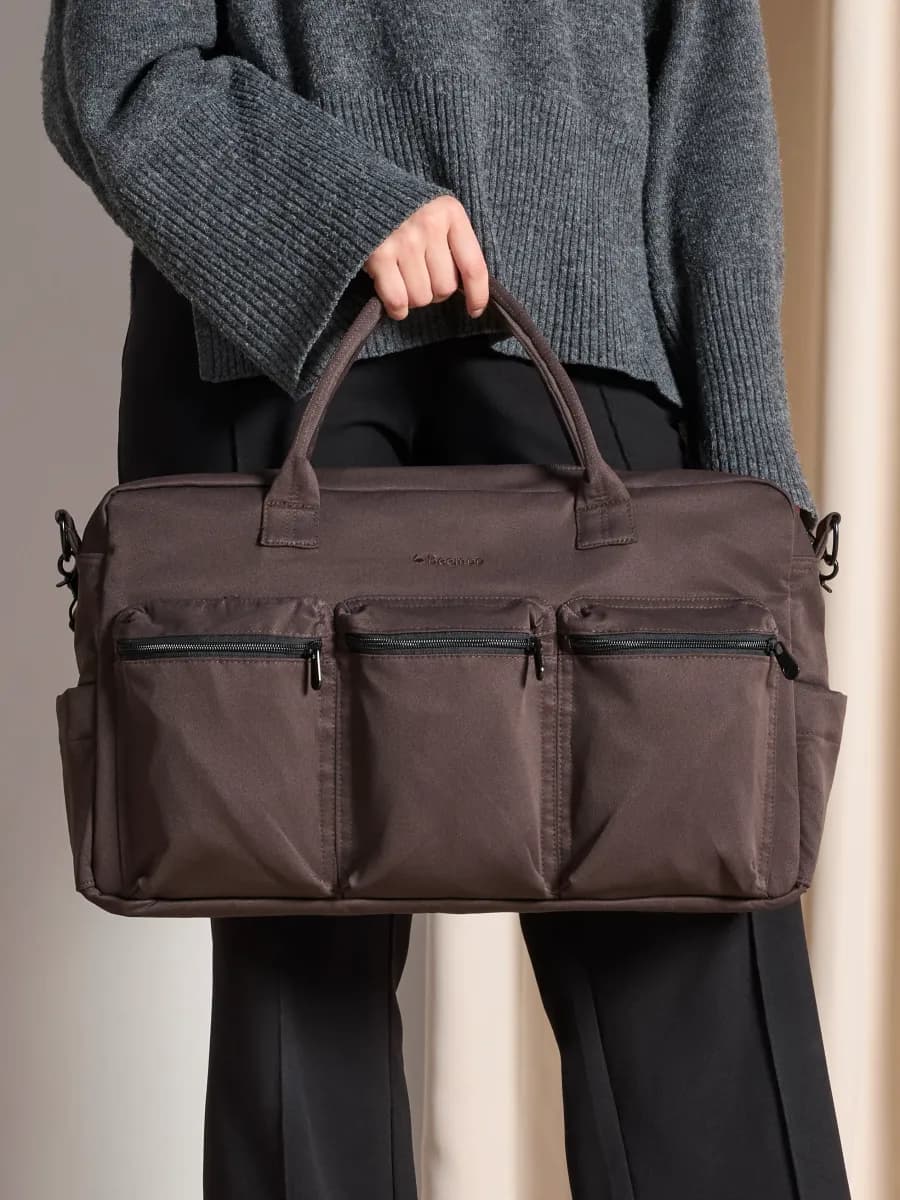 Beemoo Pro Double Skötväska, Espresso Brown