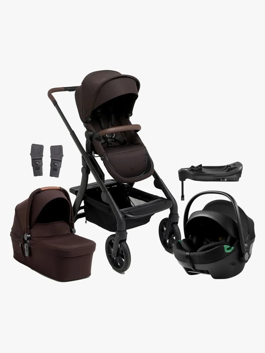 Beemoo Pro Max Duovagn &  Axkid GOKID babyskydd inkl. Bas, Espresso Brown