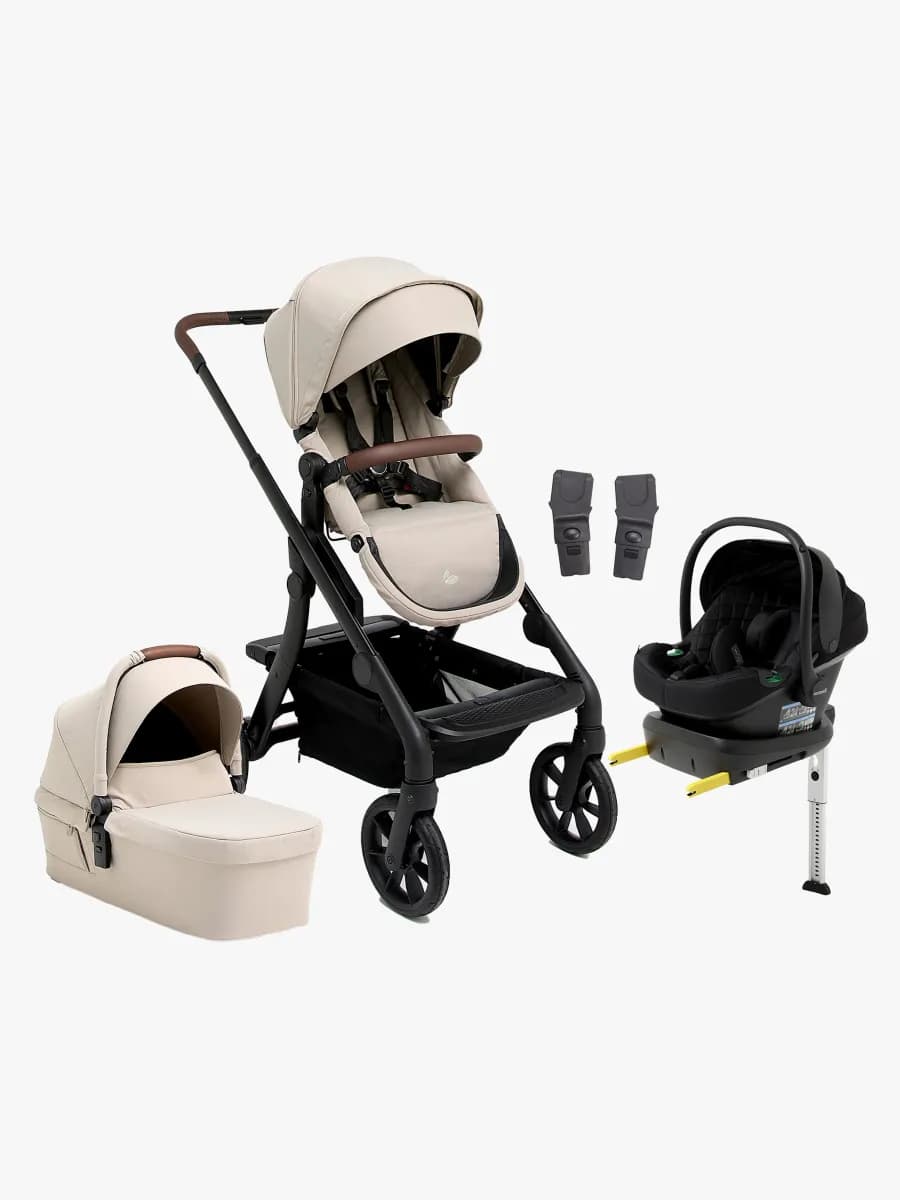 Beemoo Pro Max Duovagn &  Beemoo Route Babyskydd inkl. ISOFIX-bas, Latte Beige