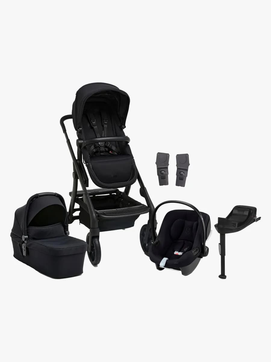 Beemoo Pro Max Duovagn &  Cybex Aton B2 i-Size Babyskydd inkl. Bas, Coffee Black