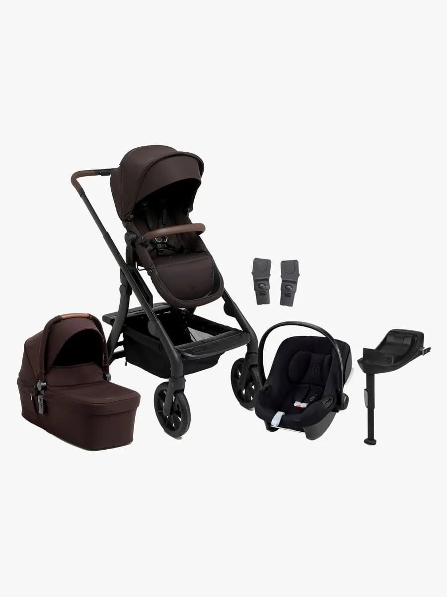 Beemoo Pro Max Duovagn &  Cybex Aton B2 i-Size Babyskydd inkl. Bas, Espresso Brown