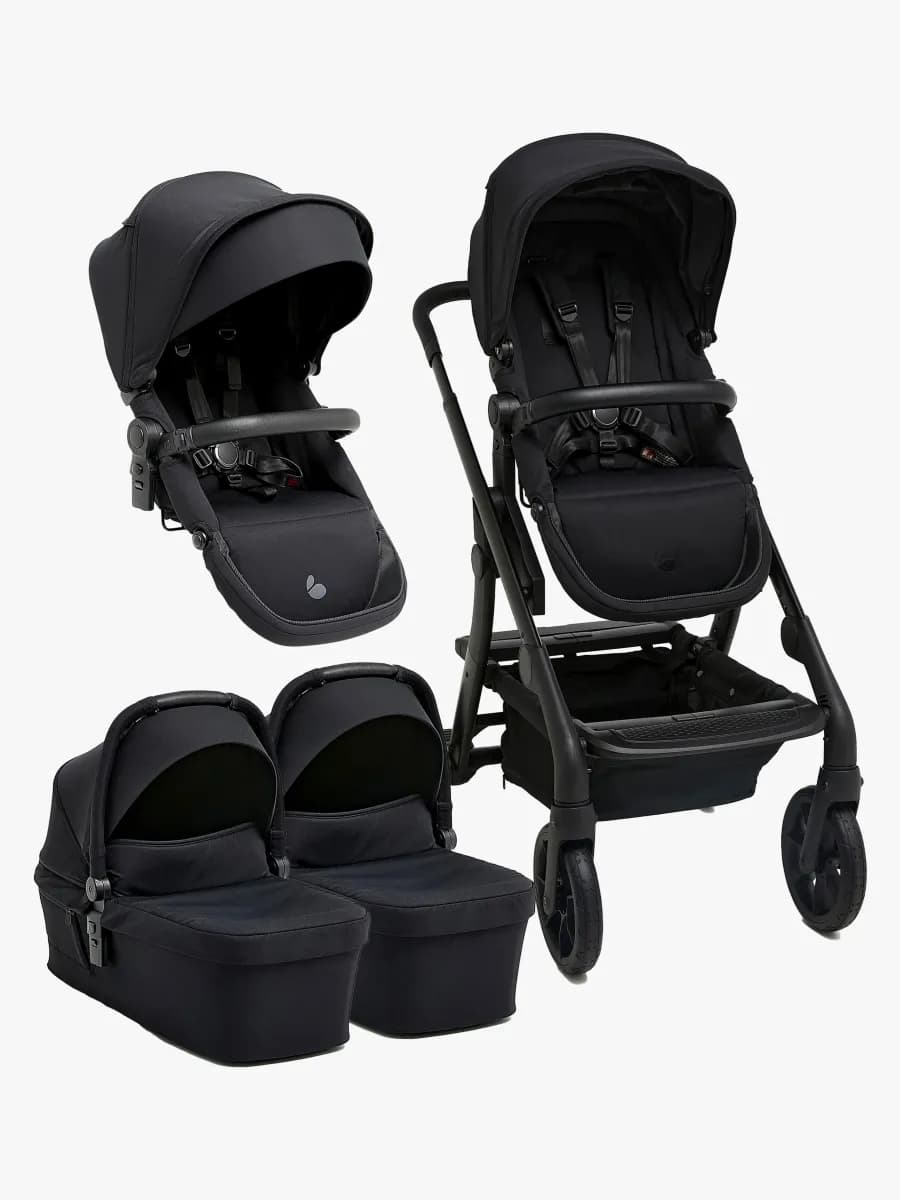 Beemoo Pro Max Syskonvagn Inkl. Liggdelar, Coffee Black