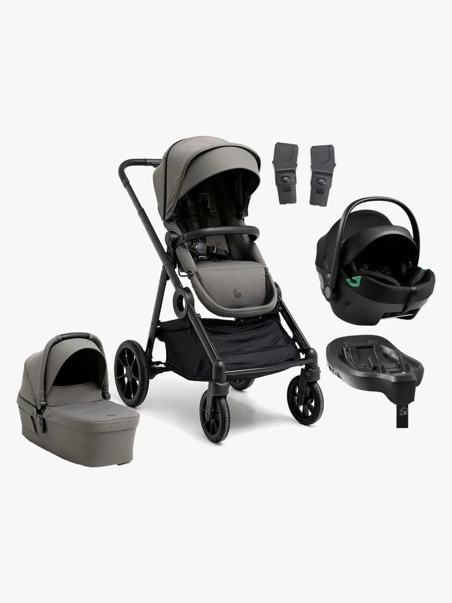 Beemoo Pro Multi 2 Duovagn inkl. Axkid GOKID Babyskydd &  Bas, Mocha Grey