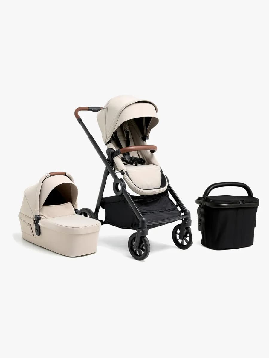 Beemoo Pro Multi 2 Duovagn inkl. Shoppingkorg, Latte Beige