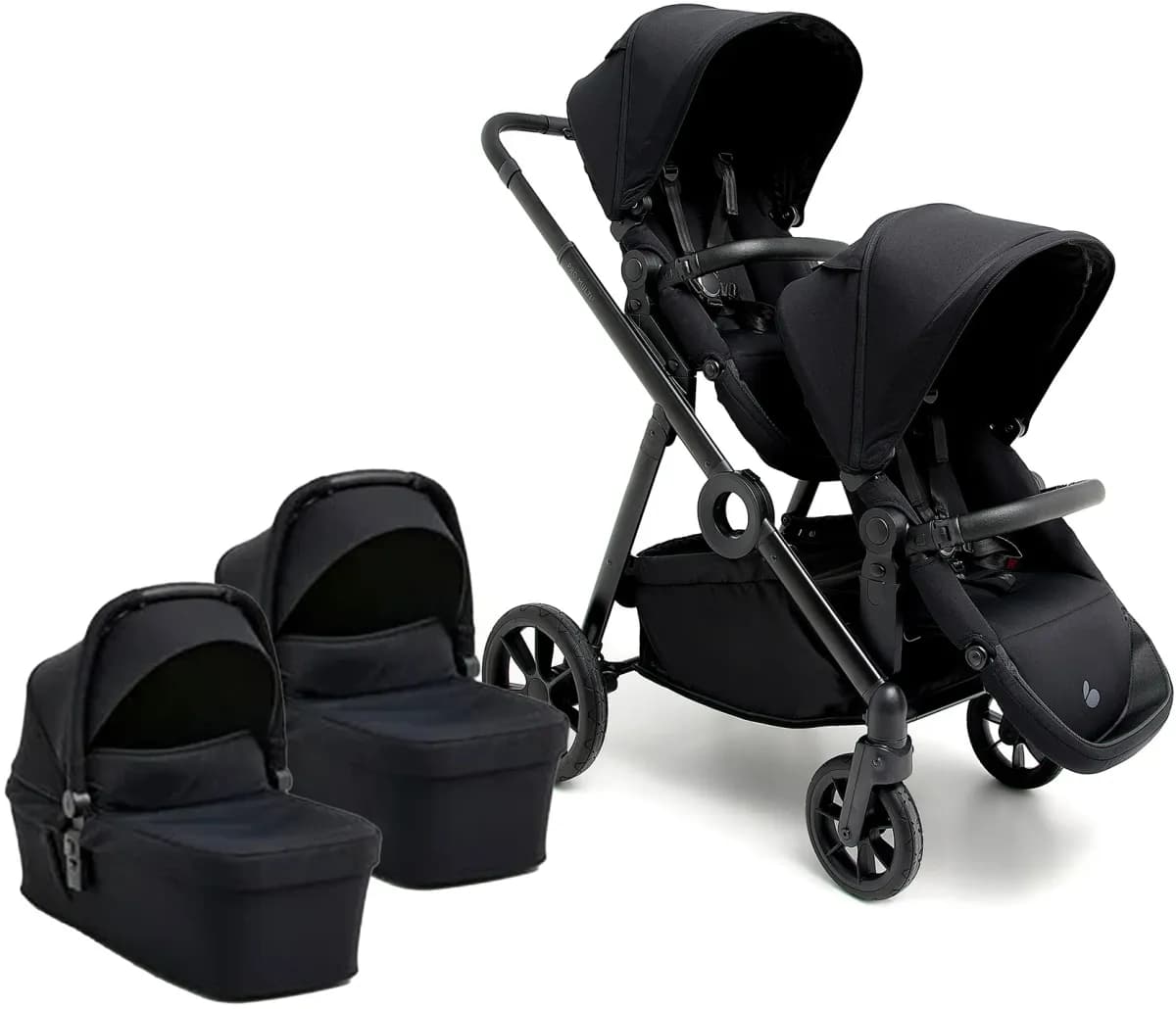 Beemoo Pro Multi 2 Tvillingvagn, Coffee Black