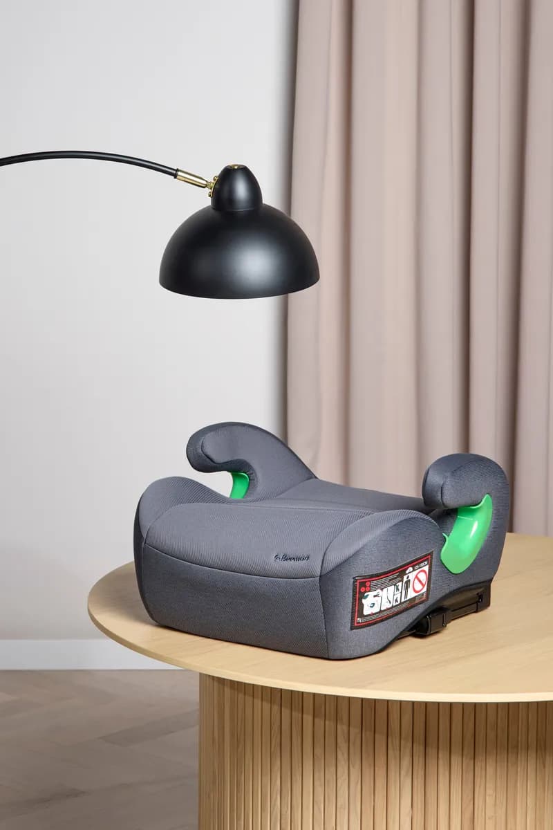 Beemoo Raise 2 i-Size Bälteskudde ISOFIX, Mineral Grey