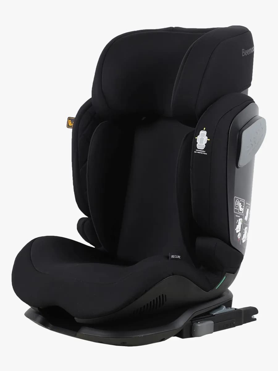 Beemoo Recline i-Size Bältesstol, Black Stone