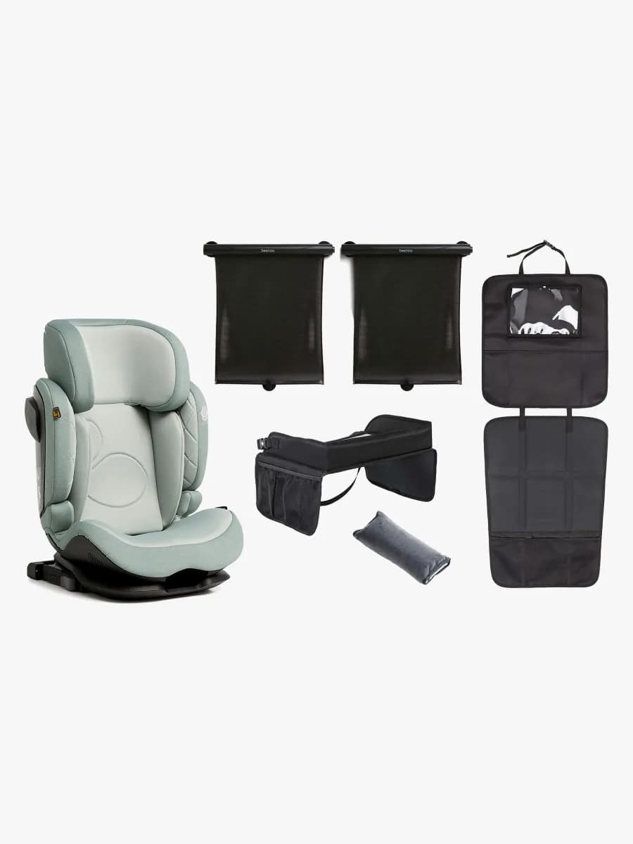 Beemoo Recline i-Size Bältesstol inkl. Tillbehör, Teal