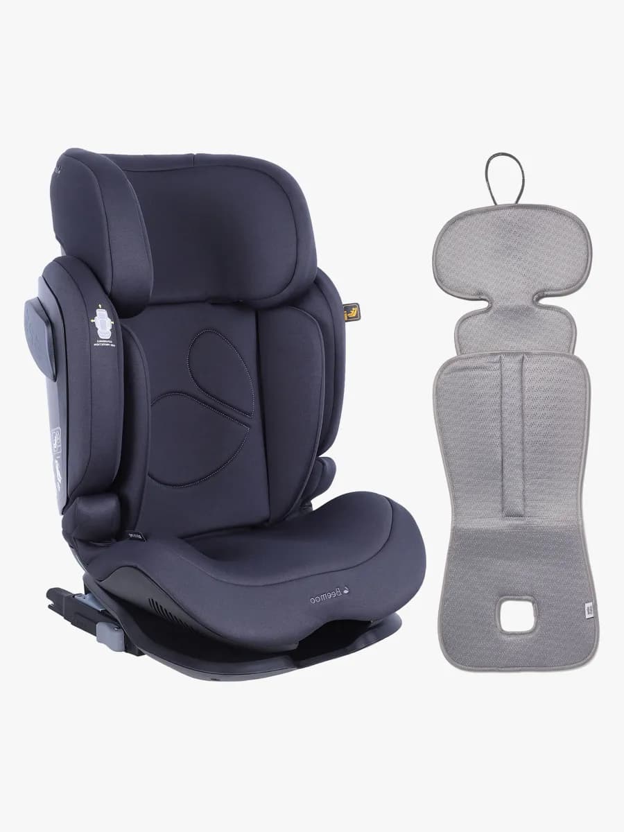 Beemoo Recline i-Size Bältesstol inkl. Ventilerande Dyna, Anthracite/Grey